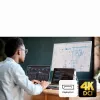 ATEN US3311 2 prievadų 4K DisplayPort USB-C KVM jungiklis su dokstacija ir maitinimo perdavimu