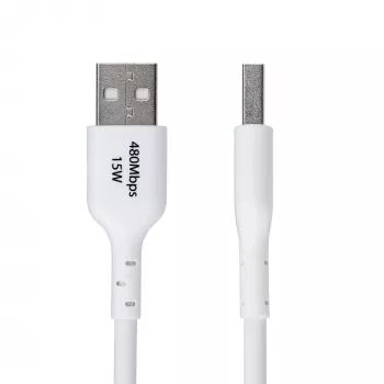 StarTech.com 3 m USB-A į USB-C įkrovimo laidas, įkrovimas ir sinchronizavimas, 3 A, USB 2.0, TPE apvalkalas - baltas