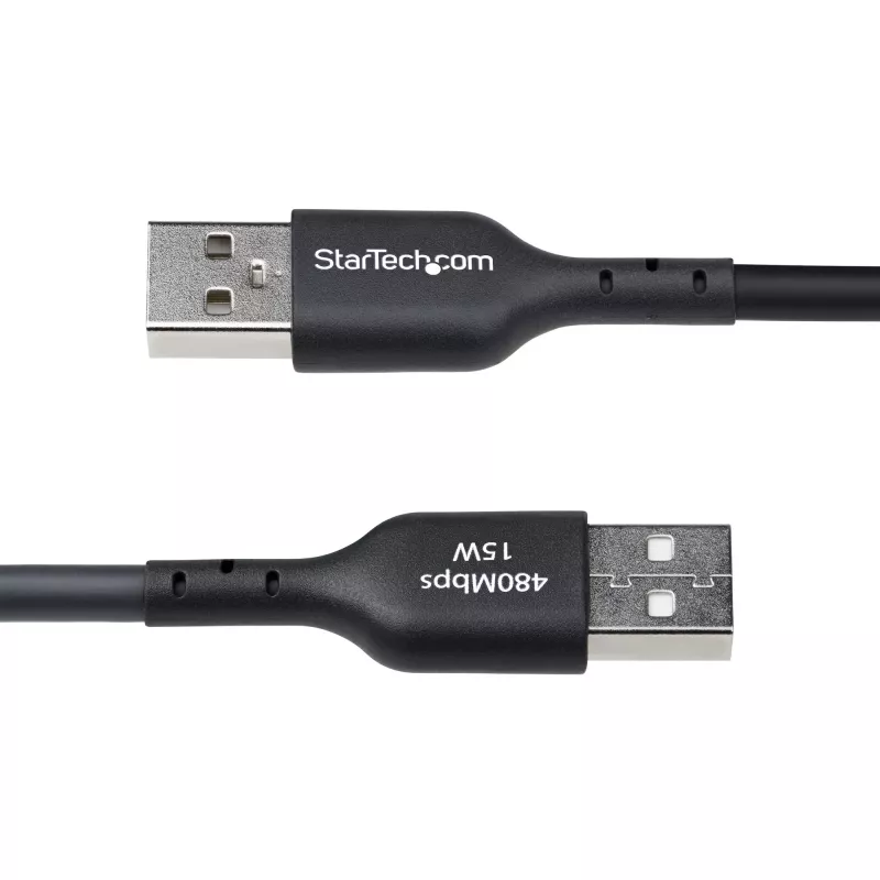 StarTech.com 4m USB-A į USB-C įkrovimo laidas, įkrovimas ir sinchronizavimas, 3A, USB 2.0, TPE apvalkalas - juoda