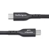 StarTech.com 4m USB-A į USB-C įkrovimo laidas, įkrovimas ir sinchronizavimas, 3A, USB 2.0, TPE apvalkalas - juoda