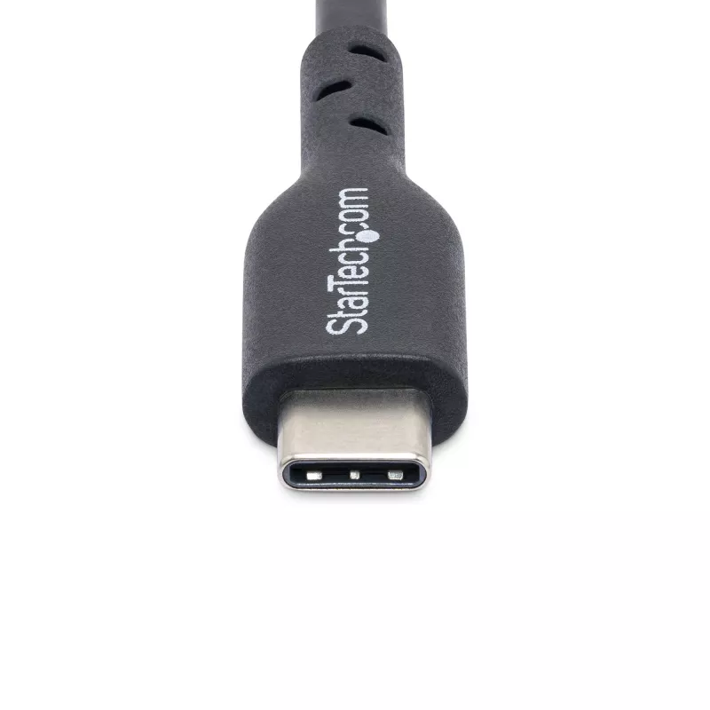 StarTech.com 13ft (4m) USB-C įkrovimo laidas, įkrovimas ir sinchronizavimas, 60W (3A) PD, USB 2.0 nešiojamojo kompiuterio įkrovimo laidas, TPE apvalkalas - juoda