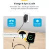 StarTech.com 13ft (4m) USB-C įkrovimo laidas, įkrovimas ir sinchronizavimas, 60W (3A) PD, USB 2.0 nešiojamojo kompiuterio įkrovimo laidas, TPE apvalkalas - juoda