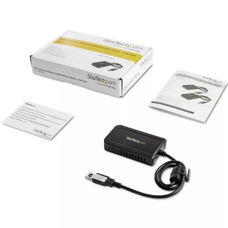 StarTech.com USB 2.0 į VGA adapteris, USB į VGA monitoriaus keitiklis, 1080p (nepalaiko macOS/ChromeOS/Linux) - TAA