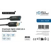 Microconnect USB3.0AAF20AOP aktyvus optinis USB laidas, USB 3.2 Gen 1 (3.1 Gen 1), 20 m, USB A, juodas