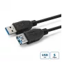 Microconnect USB3.0AAF5B USB prailginimo kabelis USB 3.2 Gen 1 (3.1 Gen 1) 5 m USB A juodas