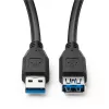 Microconnect USB3.0AAF5B USB prailginimo kabelis USB 3.2 Gen 1 (3.1 Gen 1) 5 m USB A juodas