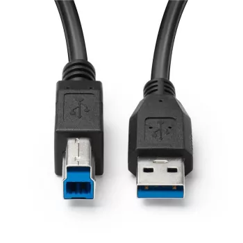 MicroConnect USB3.0AB05B USB laidas USB 3.2 Gen 1 (3.1 Gen 1) 0,5 m USB A USB B juodas