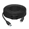 Microconnect USB3.1CA10AMP USB laidas USB 3.2 Gen 1 (3.1 Gen 1) 10 m USB-C USB-A juodas