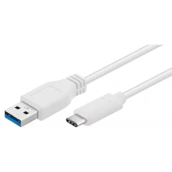Microconnect USB3.1CA2W USB laidas USB 3.2 Gen 1 (3.1 Gen 1) 2 m USB A USB C baltas