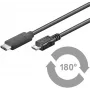 Microconnect USB3.1CAMIB1 USB laidas USB 2.0 1 m USB C Micro-USB B Juodas