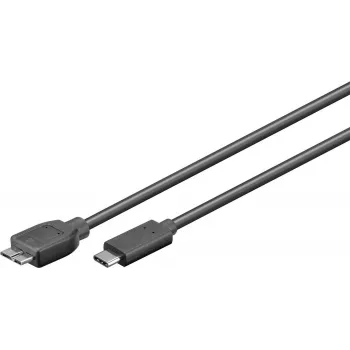 Microconnect USB3.1CAMIB3.06 USB laidas USB 3.2 Gen 2 (3.1 Gen 2) 0,6 m USB C Micro-USB B juodas