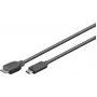 Microconnect USB3.1CAMIB3.06 USB laidas USB 3.2 Gen 2 (3.1 Gen 2) 0,6 m USB C Micro-USB B juodas