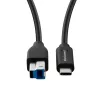 Microconnect USB3.1CB1 USB laidas USB 3.2 Gen 1 (3.1 Gen 1) 1 m USB C – USB B juodas