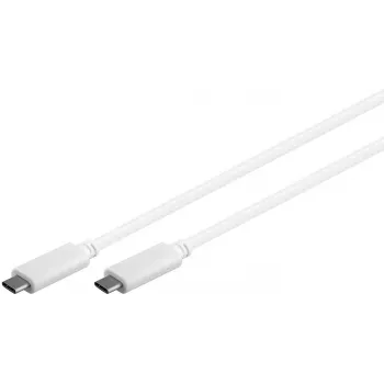 MicroConnect USB3.1CC05W USB-C laidas, USB 3.2 Gen 2 (3.1 Gen 2), 0,5 m, baltas