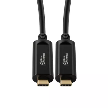 Microconnect USB3.1CC10OP USB-C aktyvus šviesolaidinis kabelis 10 m, USB 3.2 Gen 1, juodas