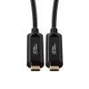Microconnect USB3.1CC20OP aktyvus šviesolaidinis USB-C laidas 20 m USB 3.2 Gen 2 juodas