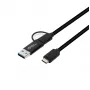 Microconnect USB3.1CCA1 USB-C kabelis USB 3.2 Gen 1 (3.1 Gen 1) 1 m juodas