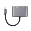Microconnect USB3.1CETHPDBA adapteris USB-C į RJ-45 Gigabit Ethernet su USB-C PD juodas