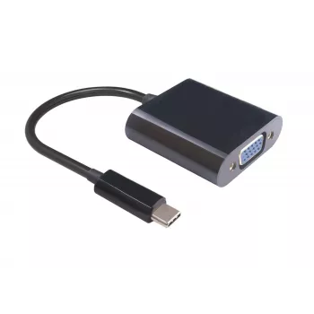 MicroConnect USB3.1CVGA USB-C į VGA vaizdo adapteris, juodas