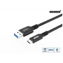 USB laidas MicroConnect USB3.2AC15 1,5 m USB-C USB-A 10 Gbit/s juodas