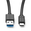 Microconnect USB3.2CA05 USB-A į USB-C kabelis, USB 3.2 Gen 2, 0,5 m, juodas