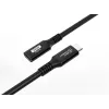 Microconnect USB3.2CC1.5EX USB-C laidas, USB4 Gen 2x2, 1.5 m, juodas