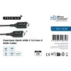 USB-C aktyvus optinis laidas MicroConnect USB3.2CC15OP 15m, juodas, 10 Gbit/s