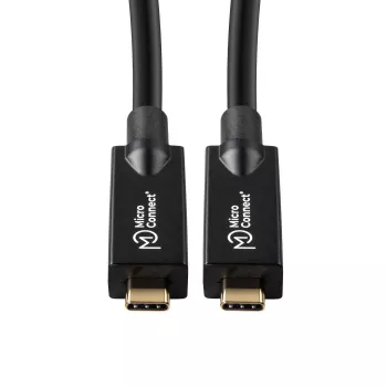 MicroConnect USB3.2CC7OP USB-C aktyvus optinis laidas 7.5 m USB 3.2 Gen 2 10 Gbit/s juodas