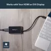 StarTech.com USB 3.0 į HDMI adapteris su 1x USB, USB į HDMI monitoriaus keitiklis, skirtas Windows (nepalaiko macOS/ChromeOS/Linux) - TAA
