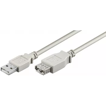 MicroConnect USBAAF01 USB 2.0 ilginimo laidas 0,1 m USB A pilkas