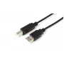 Microconnect USBAB3B USB kabelis USB 2.0 3 m USB A USB B Juodas