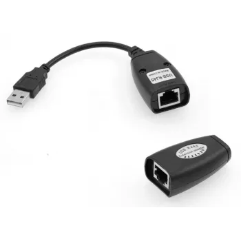 Microconnect USBEXT60M tinklo plėtiklis – USB siųstuvas ir imtuvas, juodas