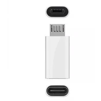 Microconnect USBMICROUSBC lyties keitiklis Micro-USB B į USB-C, baltas