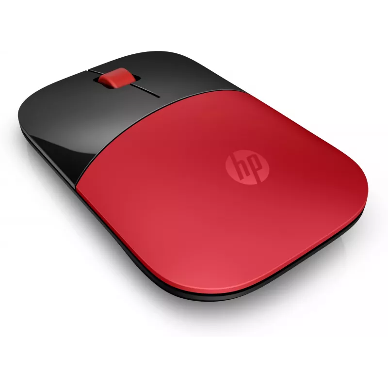 HP Z3700 raudona belaidė pelė, ambidekstrinė, optinė, RF belaidė, 1200 DPI, raudona