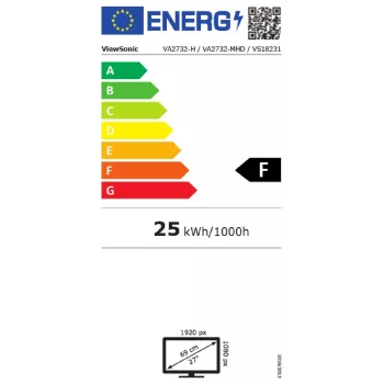 ViewSonic VA2732-H monitor 68,6 cm (27 colių) Full HD IPS LED juodas