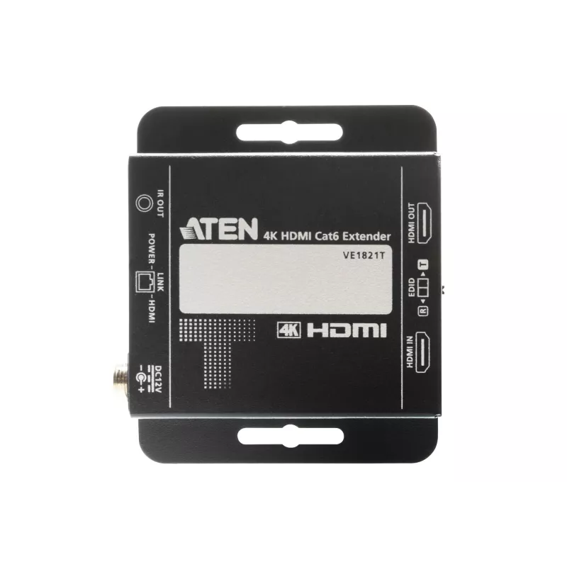 ATEN VE1821-AT-G AV siųstuvas ir imtuvas HDMI iki 4K@30Hz per Cat6 40m, juodas