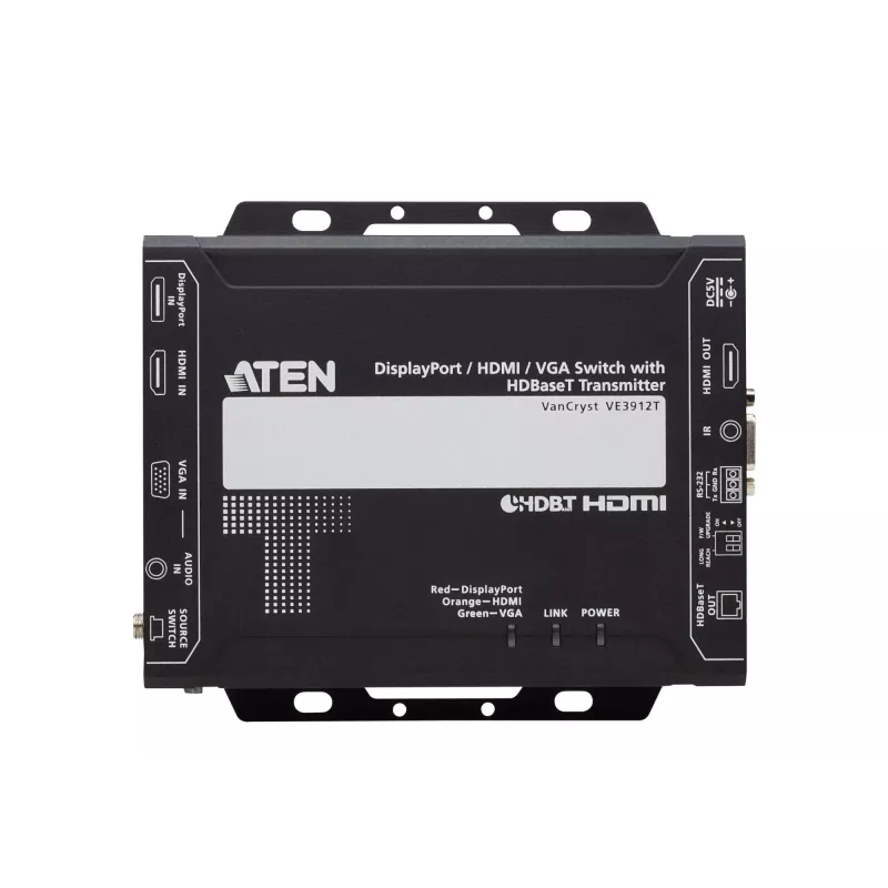 ATEN VE3912T DisplayPort / HDMI / VGA jungiklis su HDBaseT siųstuvu