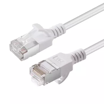 Microconnect V-FTP6A02W-SLIM tinklo kabelis baltas 2 m Cat6a U/FTP (STP)