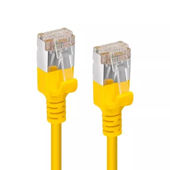 Microconnect V-FTP6A02Y-SLIM tinklo kabelis geltonas 2 m Cat6a U/FTP (STP)