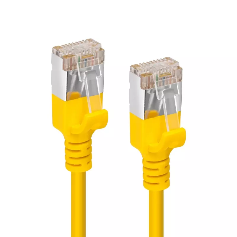Microconnect V-FTP6A05Y-SLIM tinklo kabelis 5 m Cat6a U/FTP (STP) geltonas