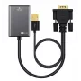 MicroConnect VGAHDMI VGA-HDMI adapterinis kabelis 0,15 m VGA (D-Sub) juodas