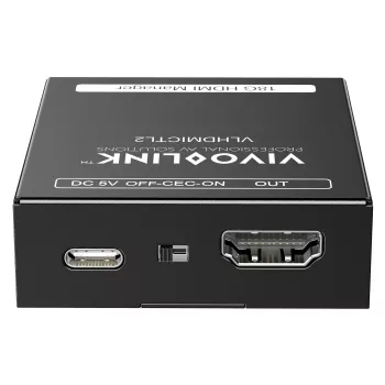 Vivolink VLHDMICTL2 EDID emuliatorius 3840x2160 18Gbit/s Juoda