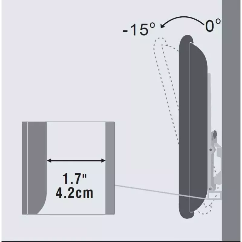 Vivolink VLMW4065T TV laikiklis 165,1 cm (65 inch) juodas
