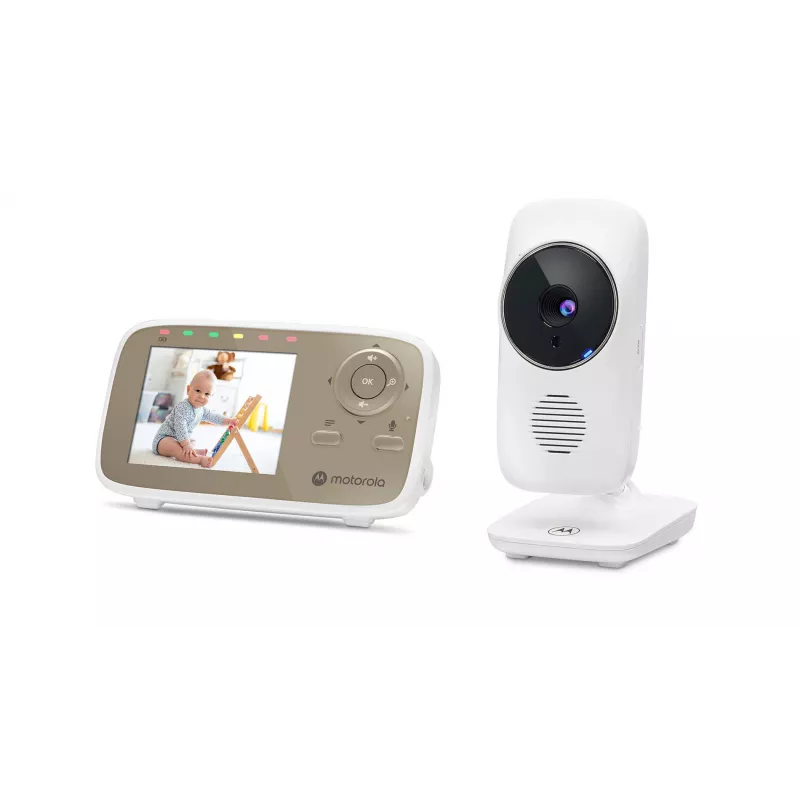 Vaizdo kūdikio monitorius Motorola VM483 300 m FHSS Auksinė, Balta