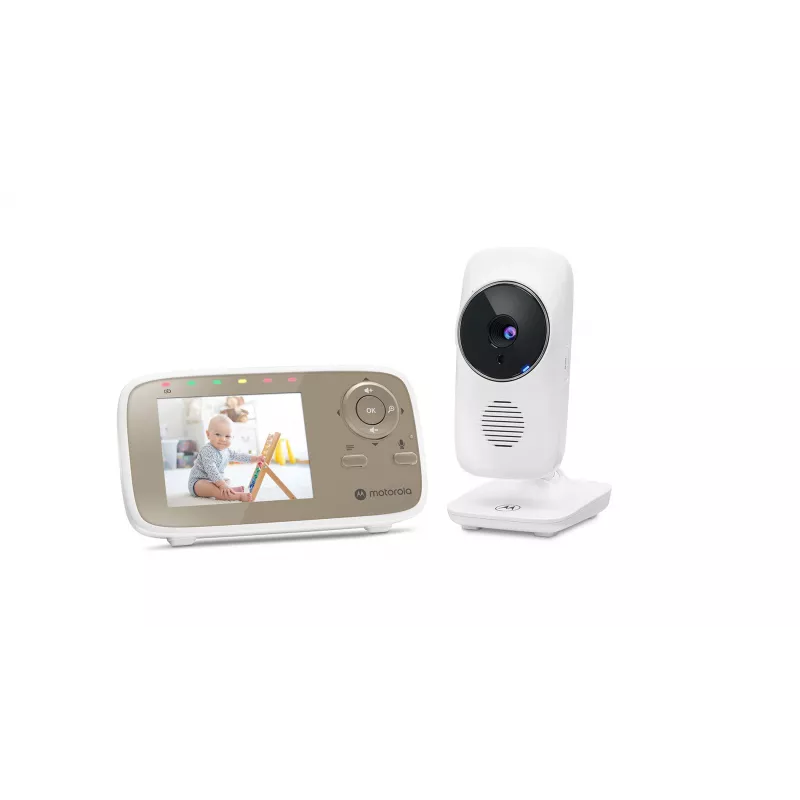 Vaizdo kūdikio monitorius Motorola VM483 300 m FHSS Auksinė, Balta