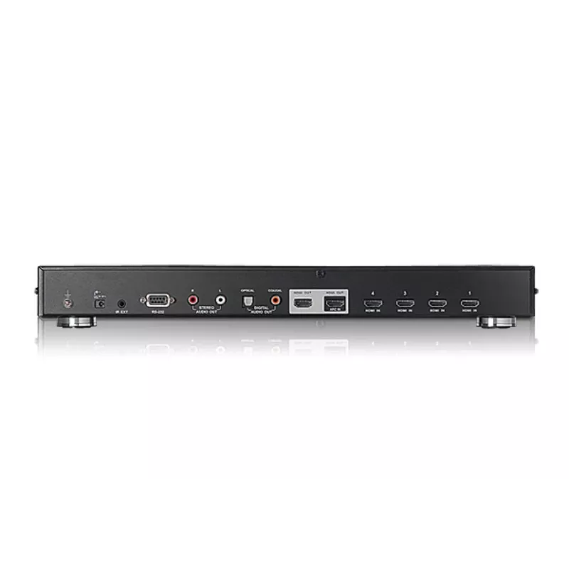 ATEN VS482 4 prievadų dvigubo vaizdo HDMI jungiklis, HDMI, metalinis, juodas, 15 m, 480p, 720p, 1080i, 1080p, 6,75 Gbit/s