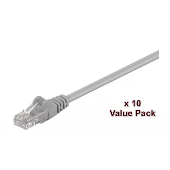 Microconnect V-UTP5005VP tinklo kabelis pilkas 0.5 m Cat5e U/UTP (UTP)