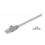 MicroConnect V-UTP501VP plokščias tinklo kabelis Cat5e U/UTP, 1 m, pilkas