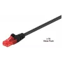 Microconnect V-UTP601SVP tinklo kabelis 1 m Cat6 U/UTP (UTP) juodas