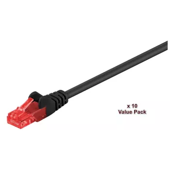 Microconnect V-UTP605SVP tinklo kabelis juodas 5 m Cat6 U/UTP (UTP)